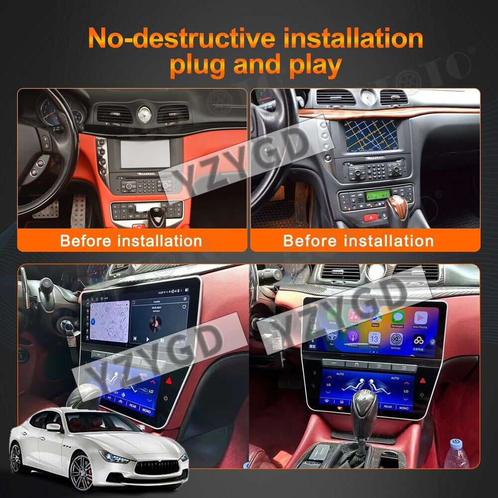 Android Auto Car Radio Receiver Carplay for Maserati GT/GC GranTurismo 2007-2015
