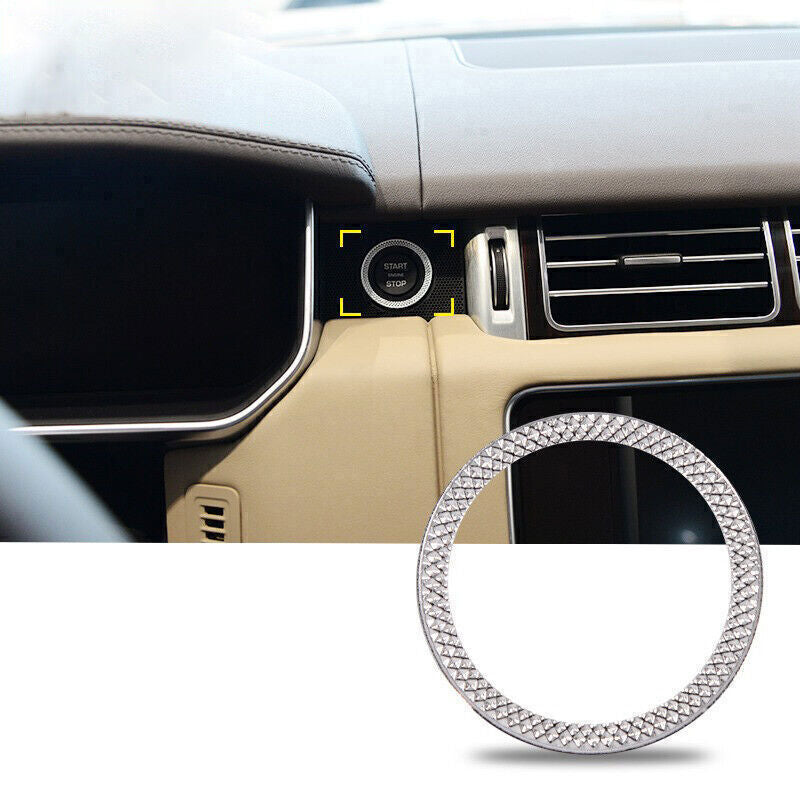 for Range Rover L405 Sport 2014-18 Silver Ignition Switch Start Button Ring Trim