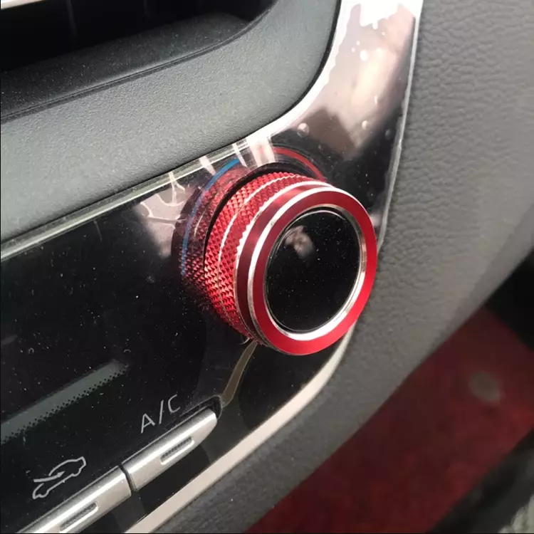 Dash Console Air Condition Knob Red Trim for Toyota for Corolla 2019-2024