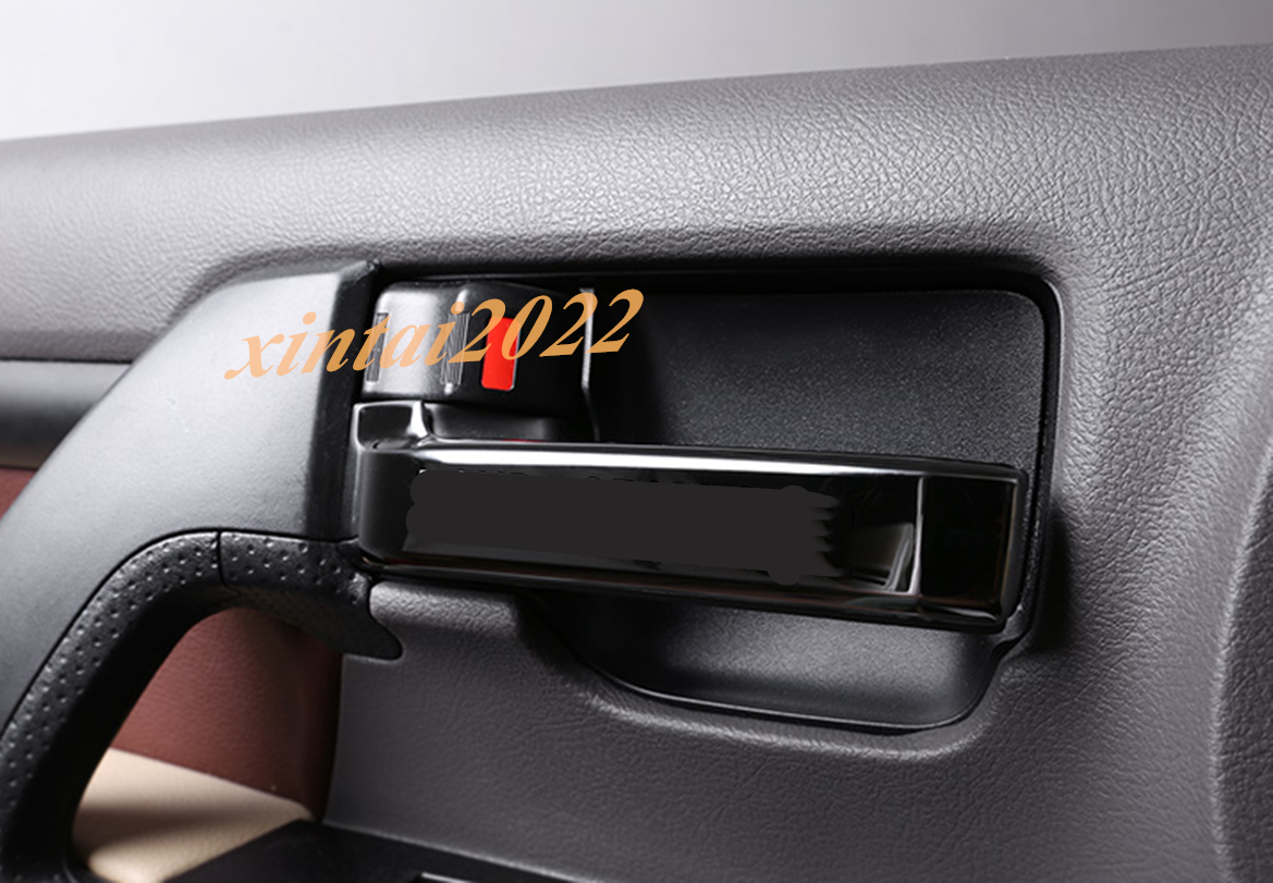 Black Inner Door Handle Cover Trim Decor for Toyota for Land Cruiser LC200 2008-2021