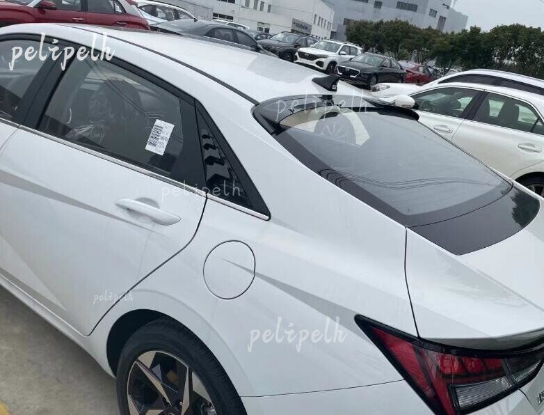 1x for Hyundai 2022 for Elantra N Glossy Black ABS Roof Tail Trunk Spoiler Wing Lip