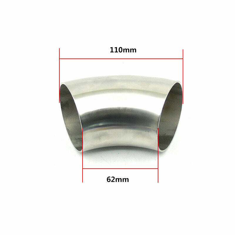 2.5''inch Stainless Steel 45¡«Degree 63mm Welded Exhaust Bend Tube Car Elbow Pipe