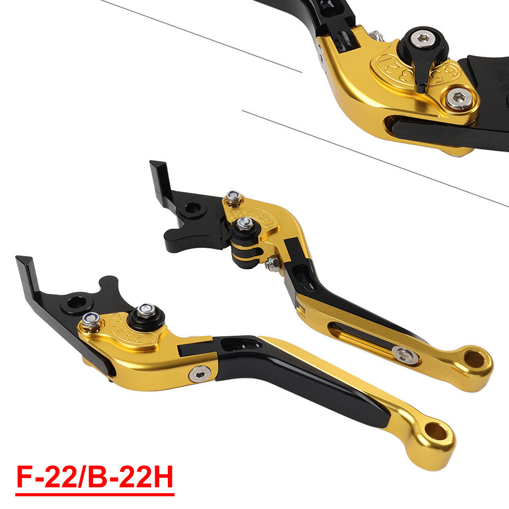 Gold CNC Folding Extendable Brake Clutch Levers for BMW S1000RR S1000R 2015-2019