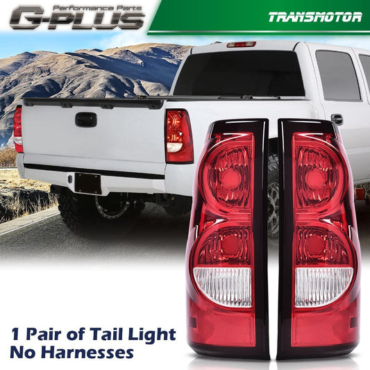 Two-pack of taillights suitable for 2003-2006 for Chevrolet Silverado 1500 2500 3500 HD brake lights.