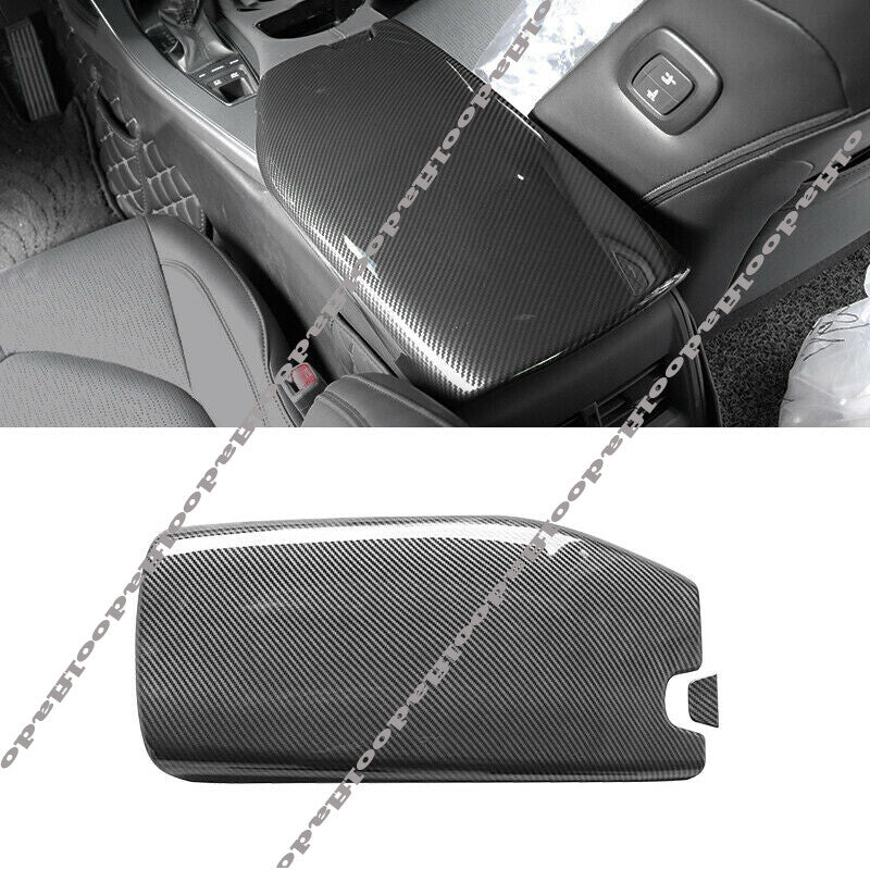for Toyota for Avalon 2019-2022 Carbon Fiber Central Console Armrest Box Cover Trim