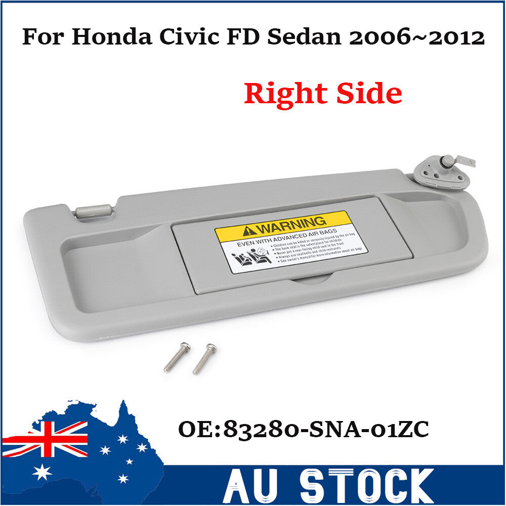 83230-SNA-A01ZC Sun Visor Grey Right Hand for Honda for Civic FD Sedan 2006-2012 AU