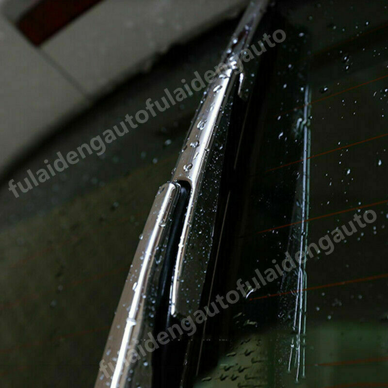 Chrome Rear Window Rain Wiper Blade Cover for Nissan Armada Patrol Y62 2017-2019