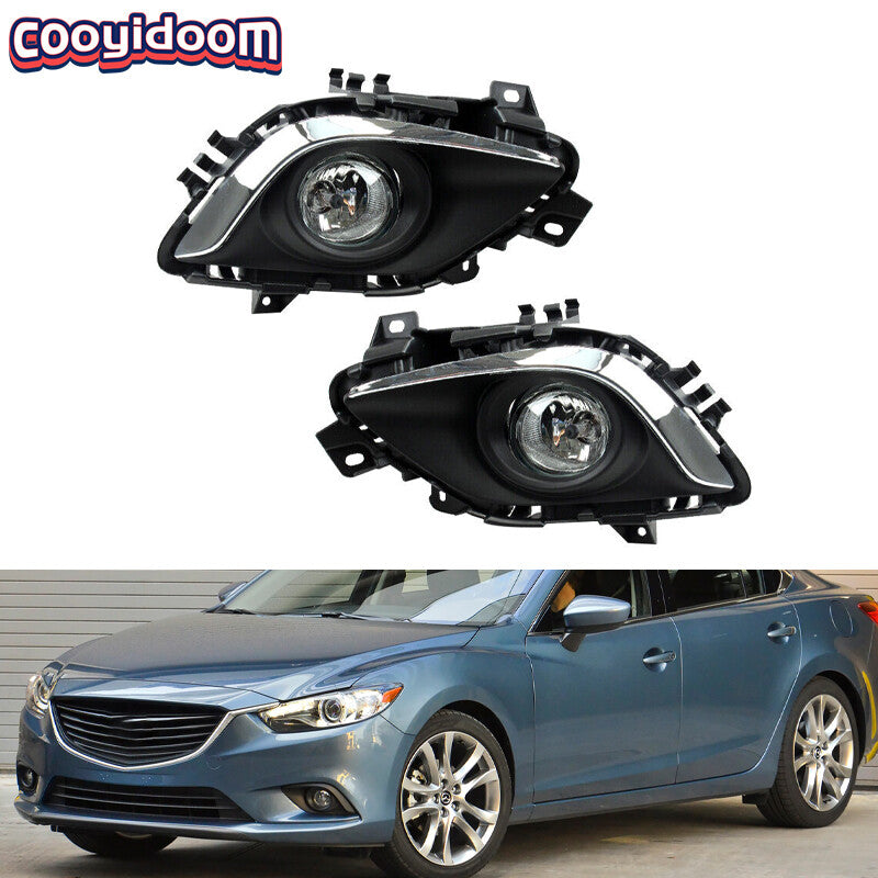 LED daytime running lights, fog lights, spoilers, and wiring kit for Mazda 6 (2014-2016)
