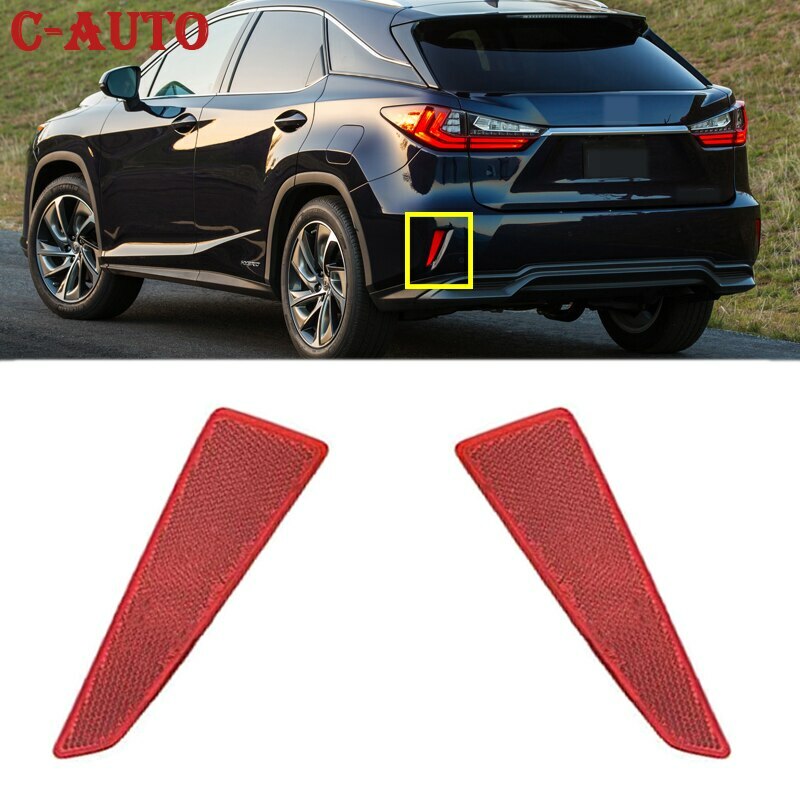 Pair Rear Bumper Reflector light Brake Light for Lexus RX350 RX450 2016-2018