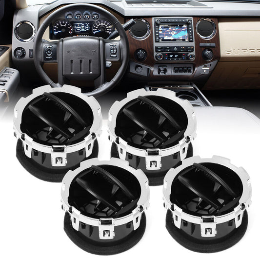 4X Chrome AC Heater Air Vent for Ford F250 F350 F450 F550 Super Duty 8C3Z19893BA