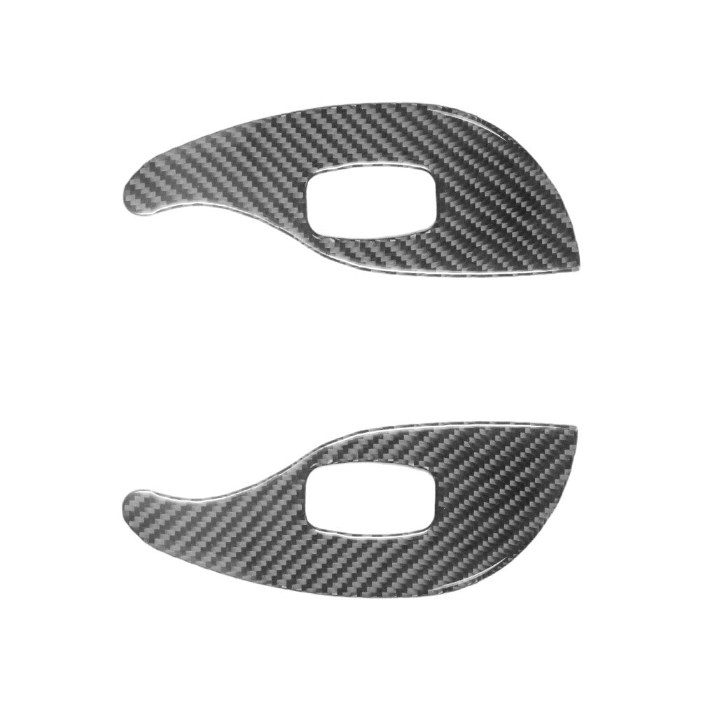 Rear Carbon Fiber Rear Window Control Cover Trim for Volkswagen for Passat 2006-2011