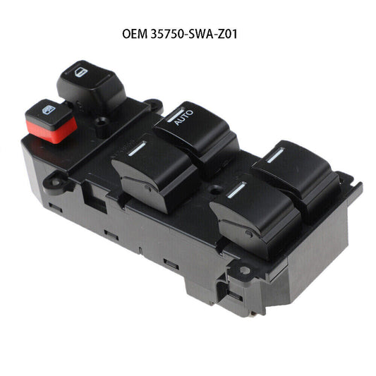 for Honda CR-V 2007-2010 35750-SWA-Z01 Master Power Window Switch Regulator NEW