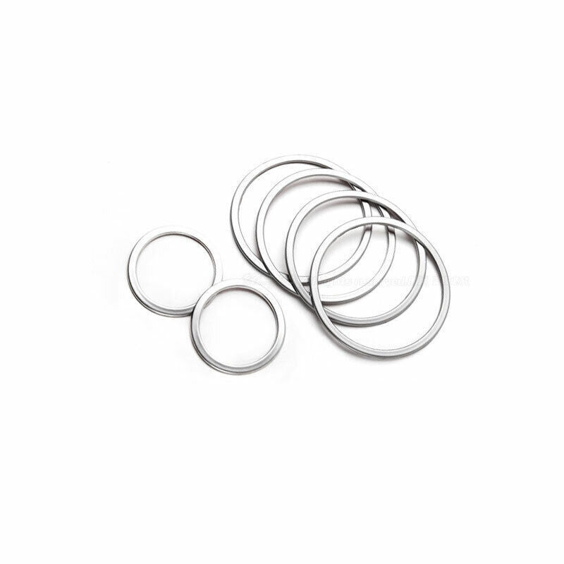 for BMW X5 E70 2008-2013 Silver Steel Inner Door Horn Speaker Ring Cover Trim 6P