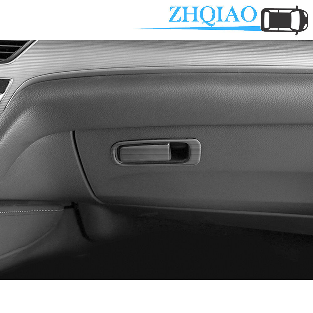 2PCS Black titanium Storage Box Handle Cover Trim Fits for Honda Accord 2018 2019