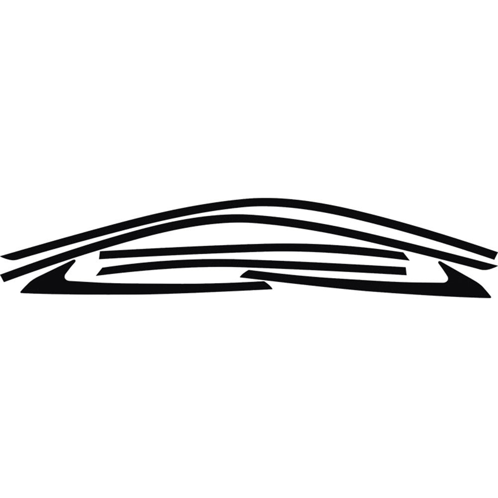 for for Civic Sedan 2022 2023 Side for Window Chrome Delete Cover Decal