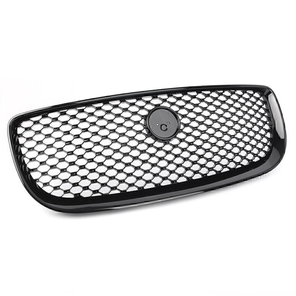 1X Upper Center Grill Front Radiator Grille Mesh Fit for Jaguar XJ 16-2020 17 Black