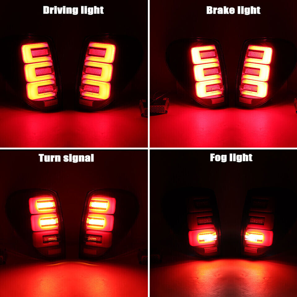 for Mitsubishi L200 Triton 2005-2014 Red Lens 2x LED Rear Tail Light Brake Lamp