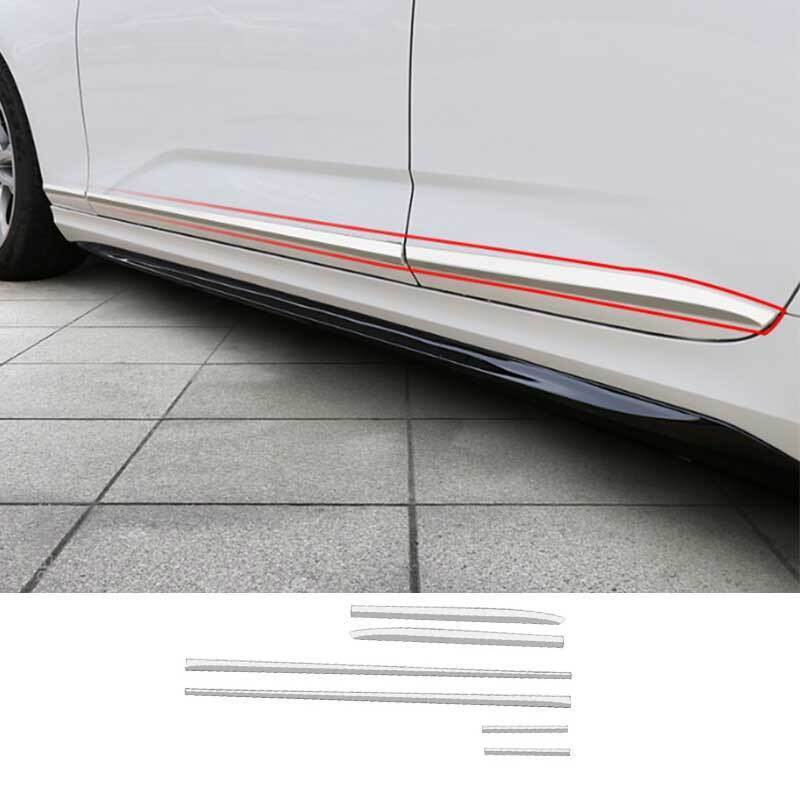 for Cadillac CT4 2020-2023 Chrome Steel Door Body Guard Molding Sill Strip trim