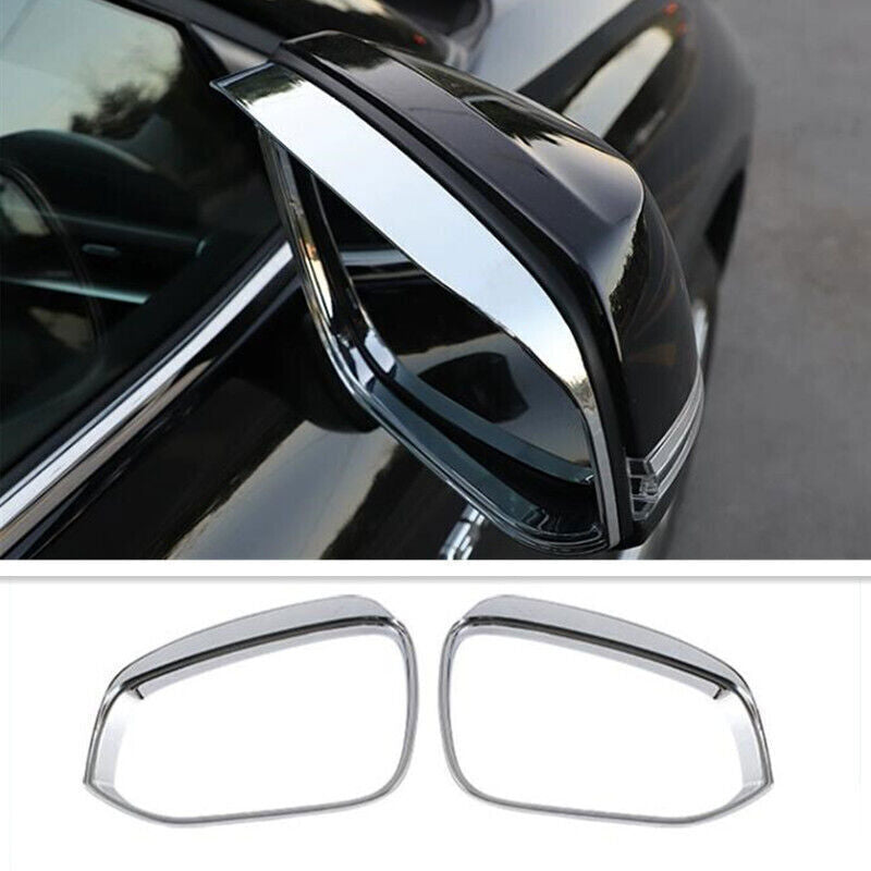 for Toyota Grand Highlander 24-25 Chrome Mirror Rain Eyebrow Fame Cover Trim 2P