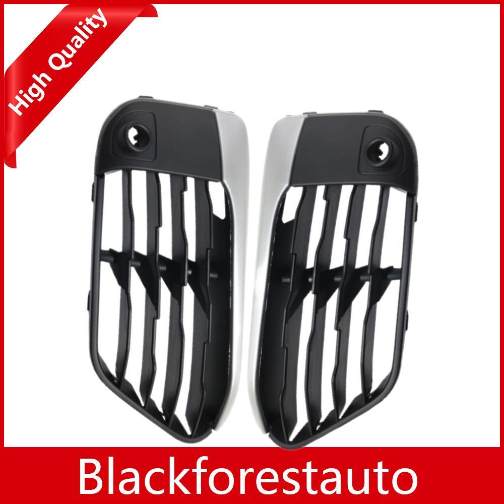 2Pcs Front Right Left Bumper Grille Cover Trim Fits For F48 X1 2016-2019
