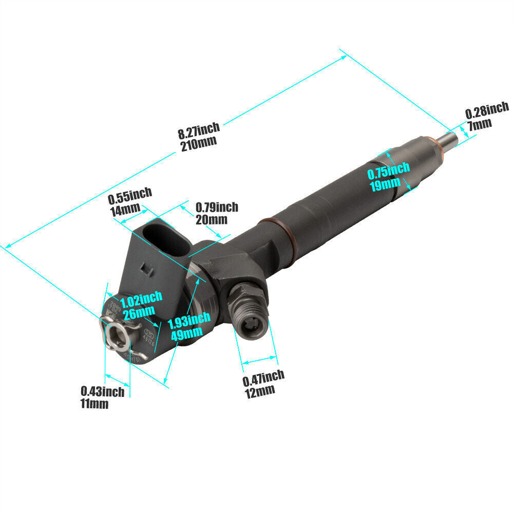 4 PCS 0445110162 Fuel Injector for Dodge for Freightliner Sprinter 2500 3500 04-06