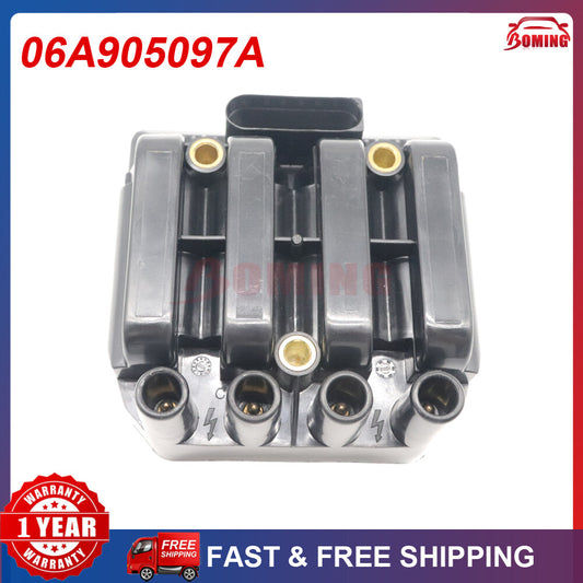 06A905097A Ignition Coil Fits for VW for Jetta Beetle for Golf Clasico L4 2.0L UF484
