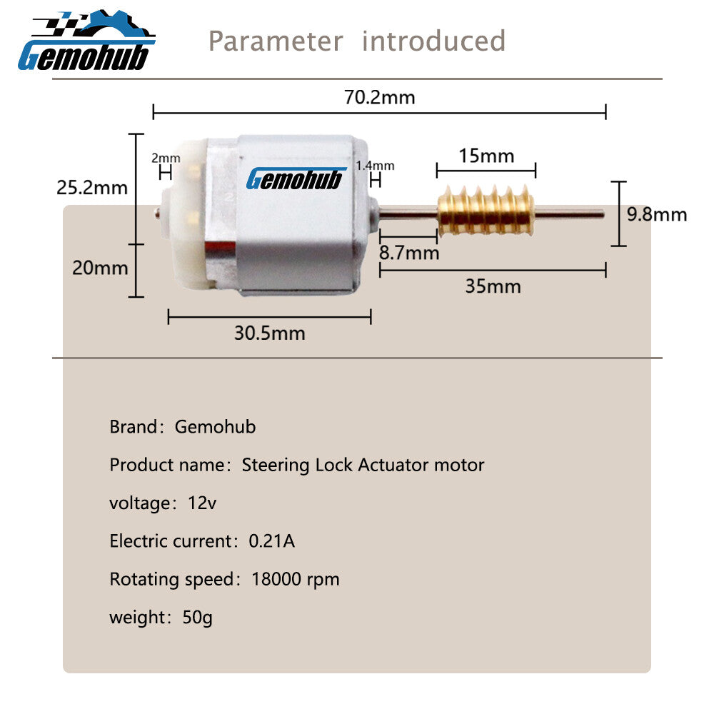Steering Column Lock motor For 2019-2023 for Peugeot RCZ 2008-2014 for Peugeot 308 SW
