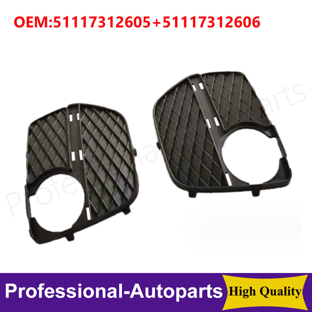 One set of front L+R front bumper fog light ventilation grille covers suitable for BMW X6 2012-2014