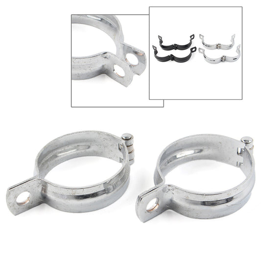 2x Metal Front Fork Clamp Turn Signal Light Mount Bracket Holder