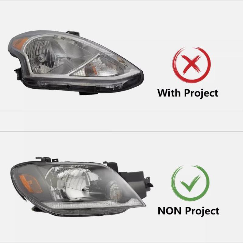 2003-2006 for Mitsubishi Outlander LS/XLS passenger-side halogen headlights