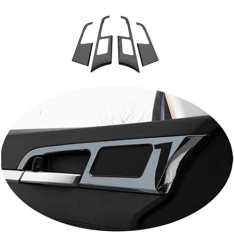 for Hyundai for Elantra 2017-20 Black Steel Inner Door Handle Bowl frame Cover Trim