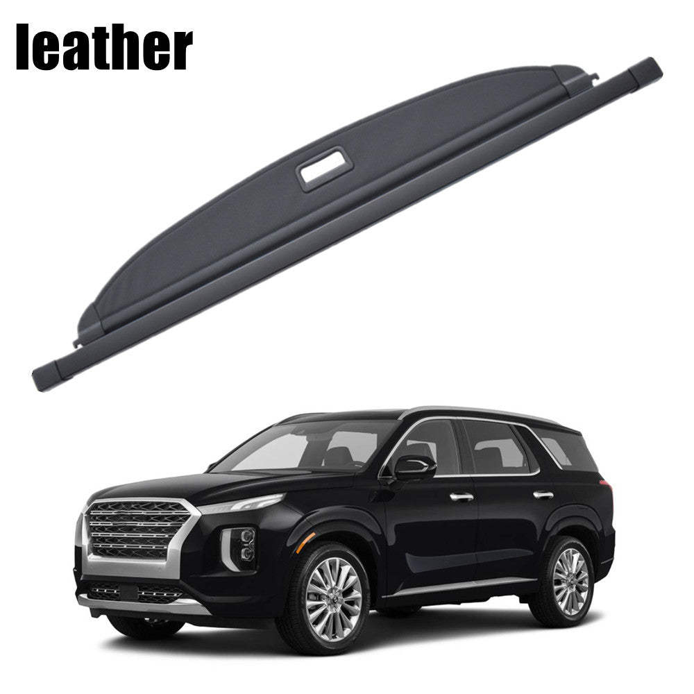 Rear Trunk Cargo Cover Luggage Shade Shield for Hyundai Palisade 2020-24 leather