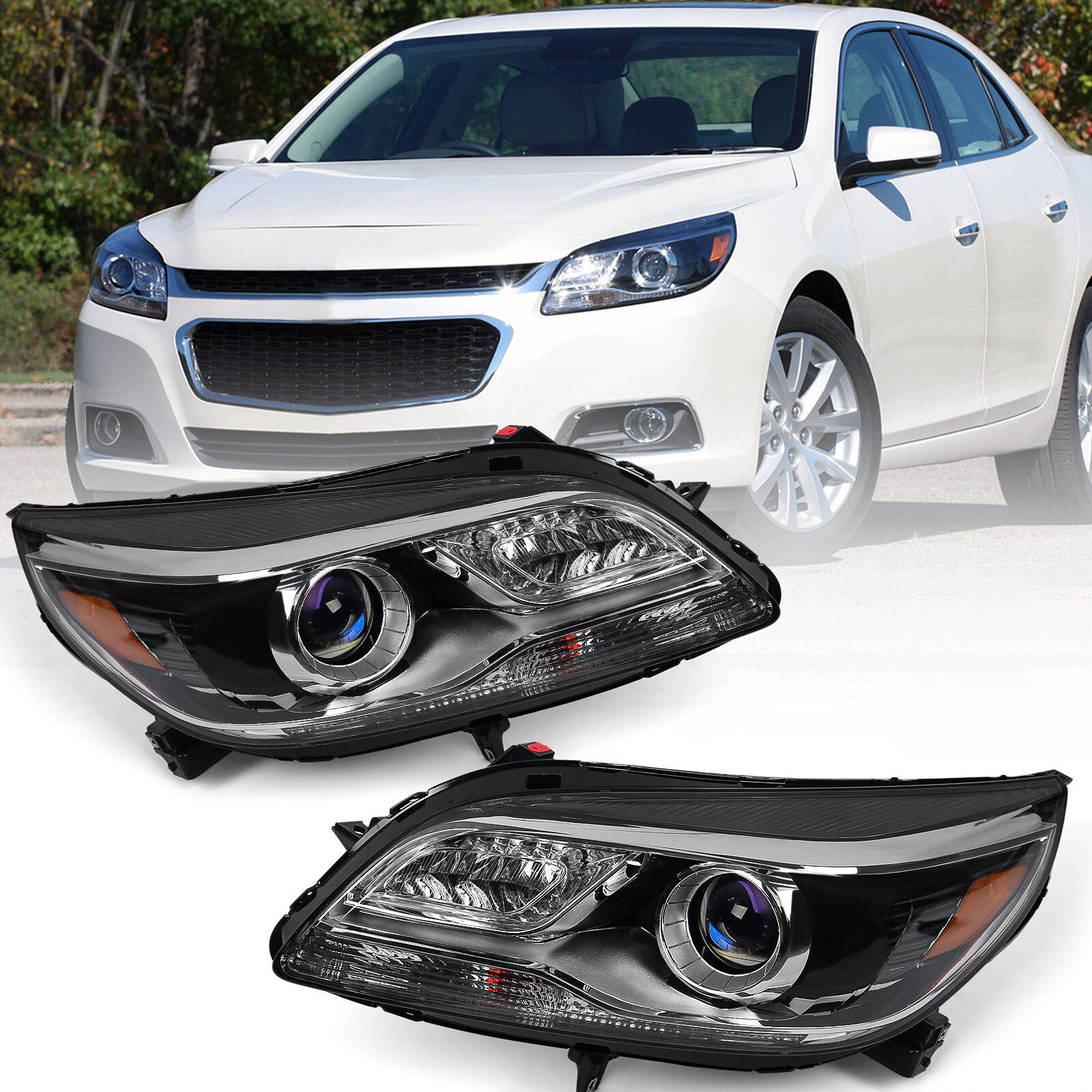 2013-2015 for Chevrolet Malibu HID Xenon Headlights (Left and Right)