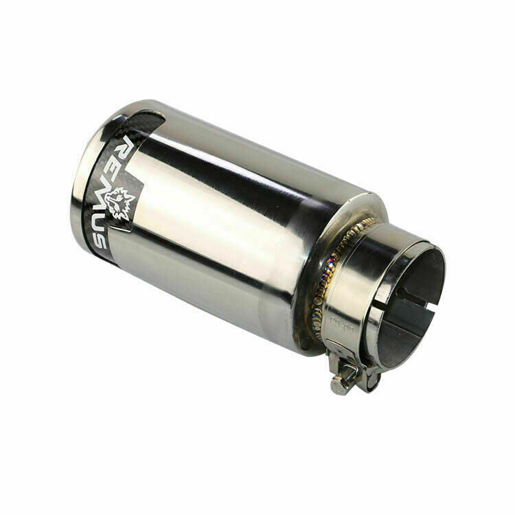 2.5'' ID Double Wall Stainless Steel Gloss Silver For Exhaust Pipe Tip
