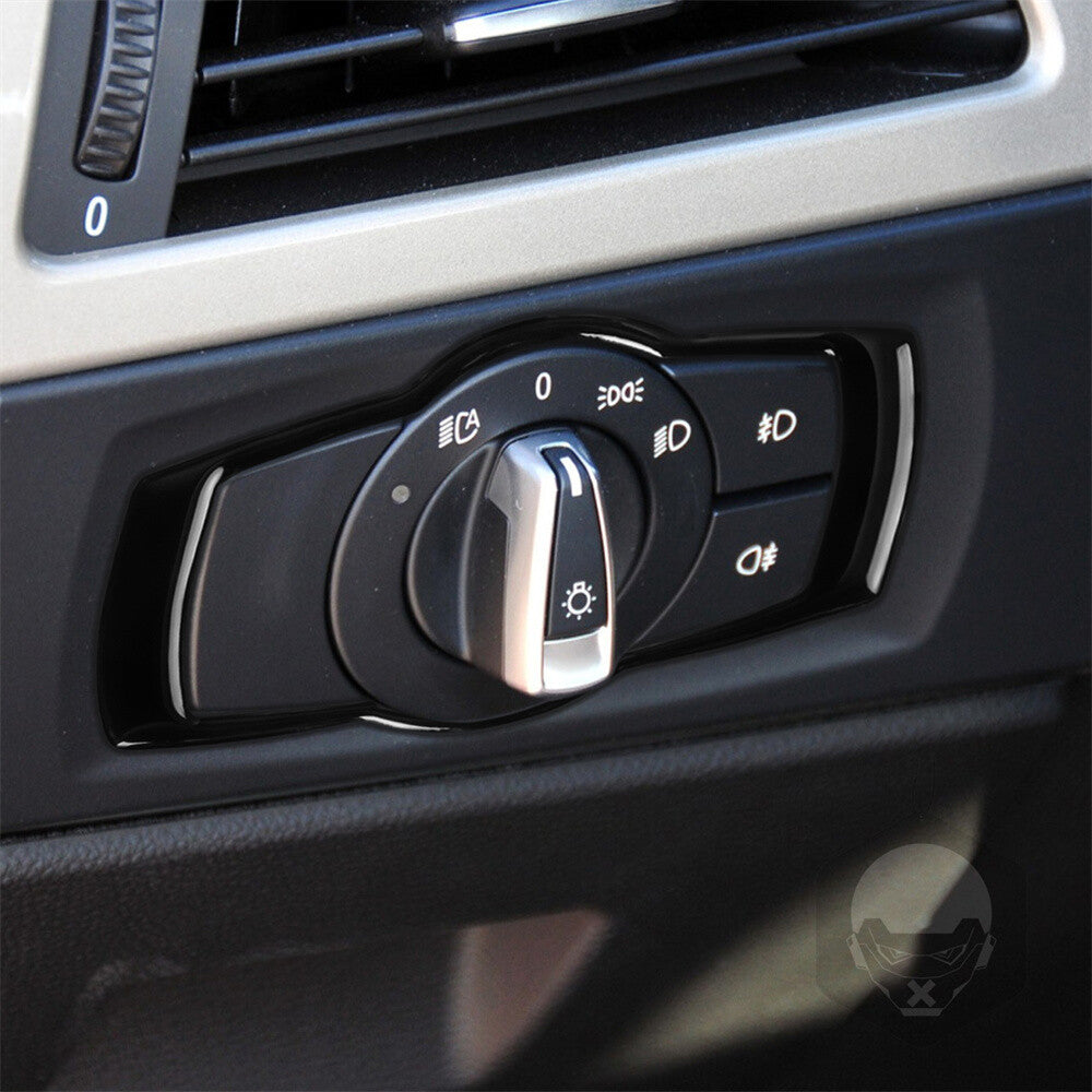 Black Interior Headlight Switch Button Trim for BMW 3 Series E90 E92 E93 2005-12