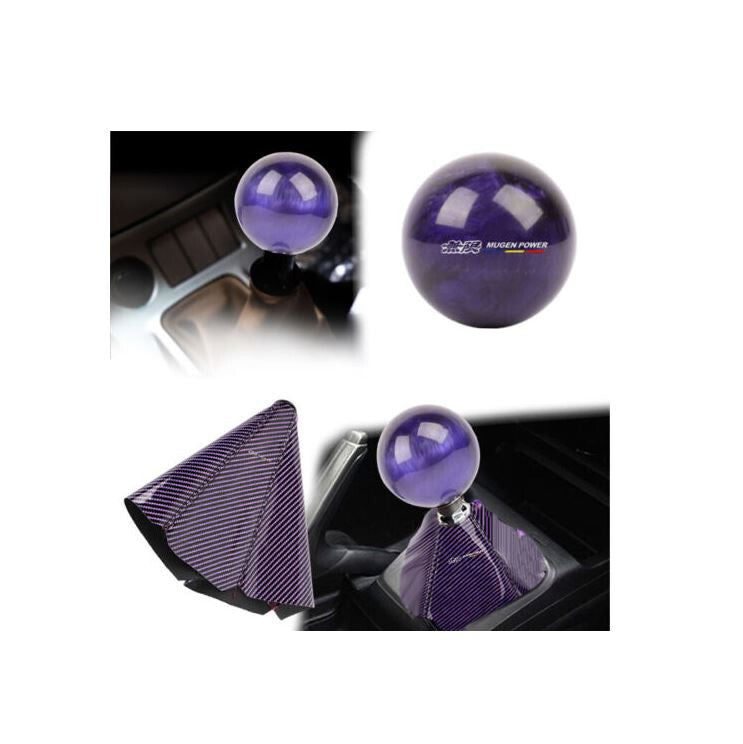 Manual gear shift lever and transmission shoe cover, Mugan purple, suitable for Honda for Acura .