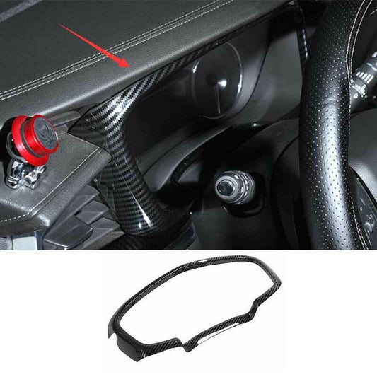 Fit for Cadillac XT5 2020-24 ABS Carbon Fiber Steering Wheel Frame Cover Trim 1P