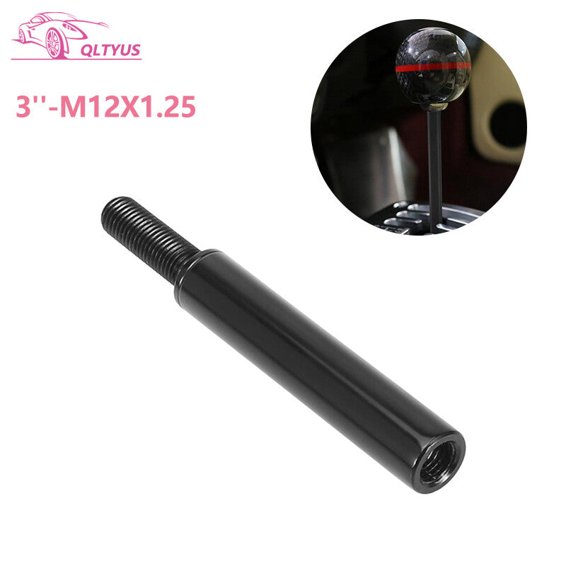 3 M12X1.25 Car Gear Shift Knob Extender Extension Lever for Ford 76mm