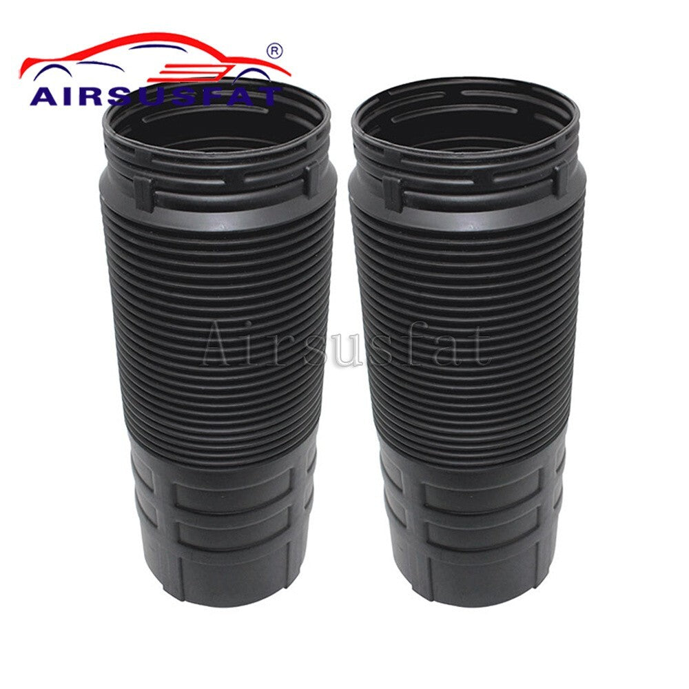 2-Piece Hydraulic Shock-Absorbing Rubber Boots for Mercedes W220 and W215 Front Dust Covers (ABC)