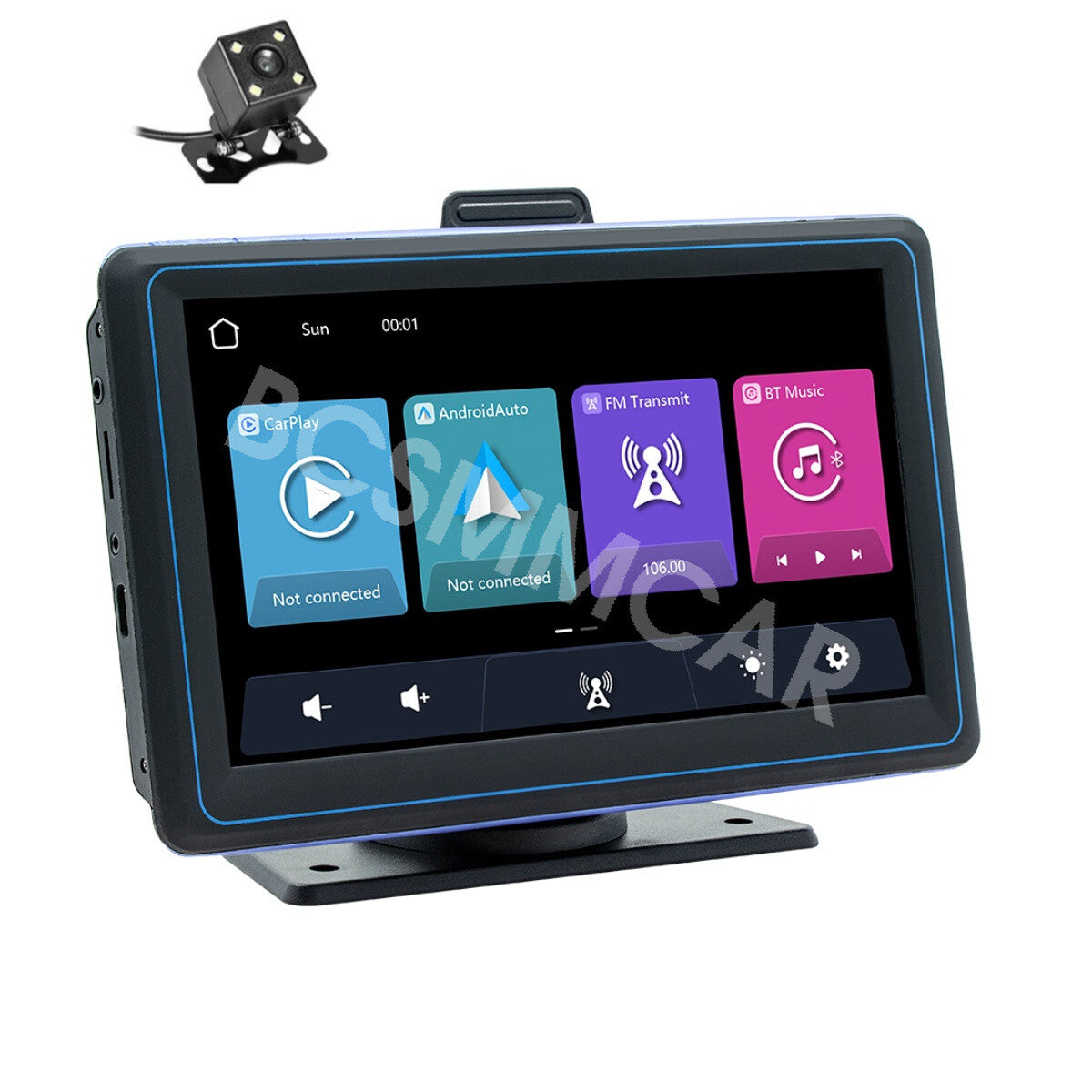 Touch Screen Head Unit For Apple CarPaly Stereo Radio Multimedia Player Portable