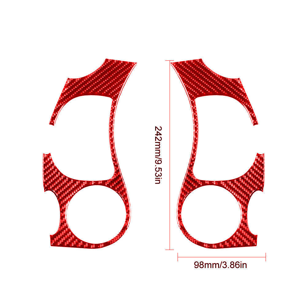 Red Carbon Fiber Side Air Vent Outlet Cover Trim for Porsche Boxster / 996 98-04