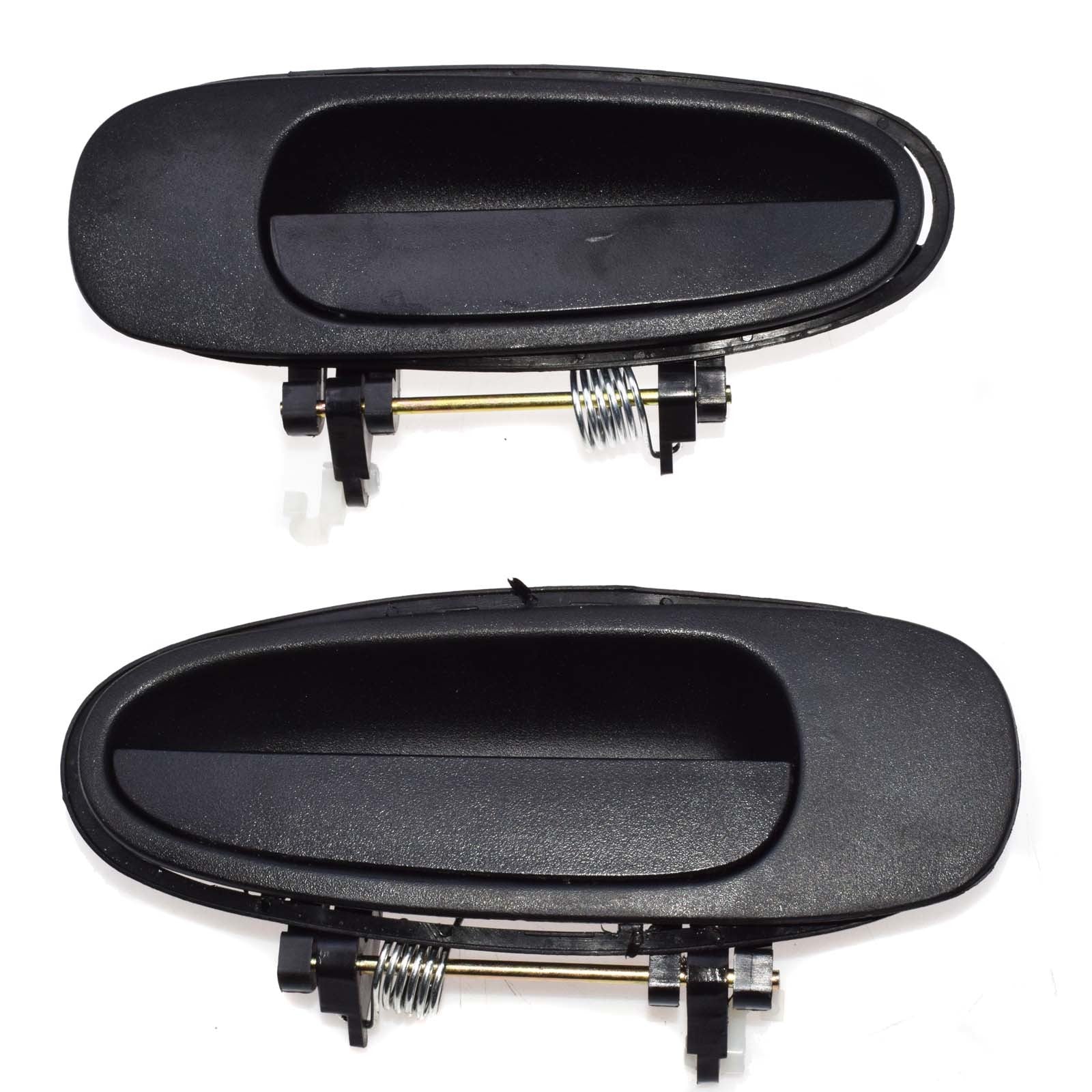 Black exterior door handles on the left, right, and rear sides, suitable for Toyota for Corolla 1993-1997