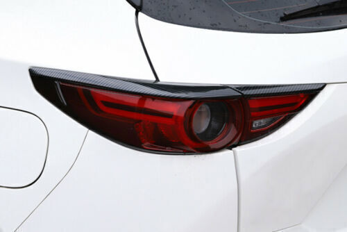 for Mazda CX-5 2017-2021 Carbon Rear Tail Lights Lamp Eyelid Eyebrow Strip Trim
