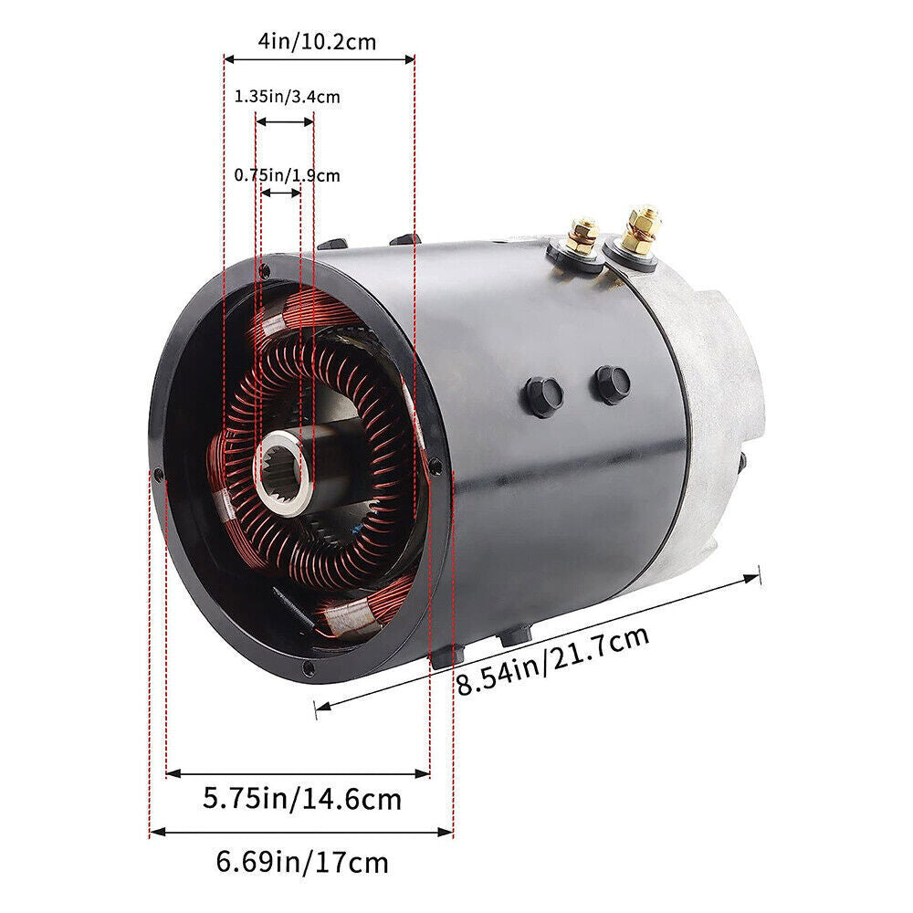 High Speed Motor 73445-G02 DE2-4007 for Golf Cart EZGO TXT Medalist PDS/DCS 36V