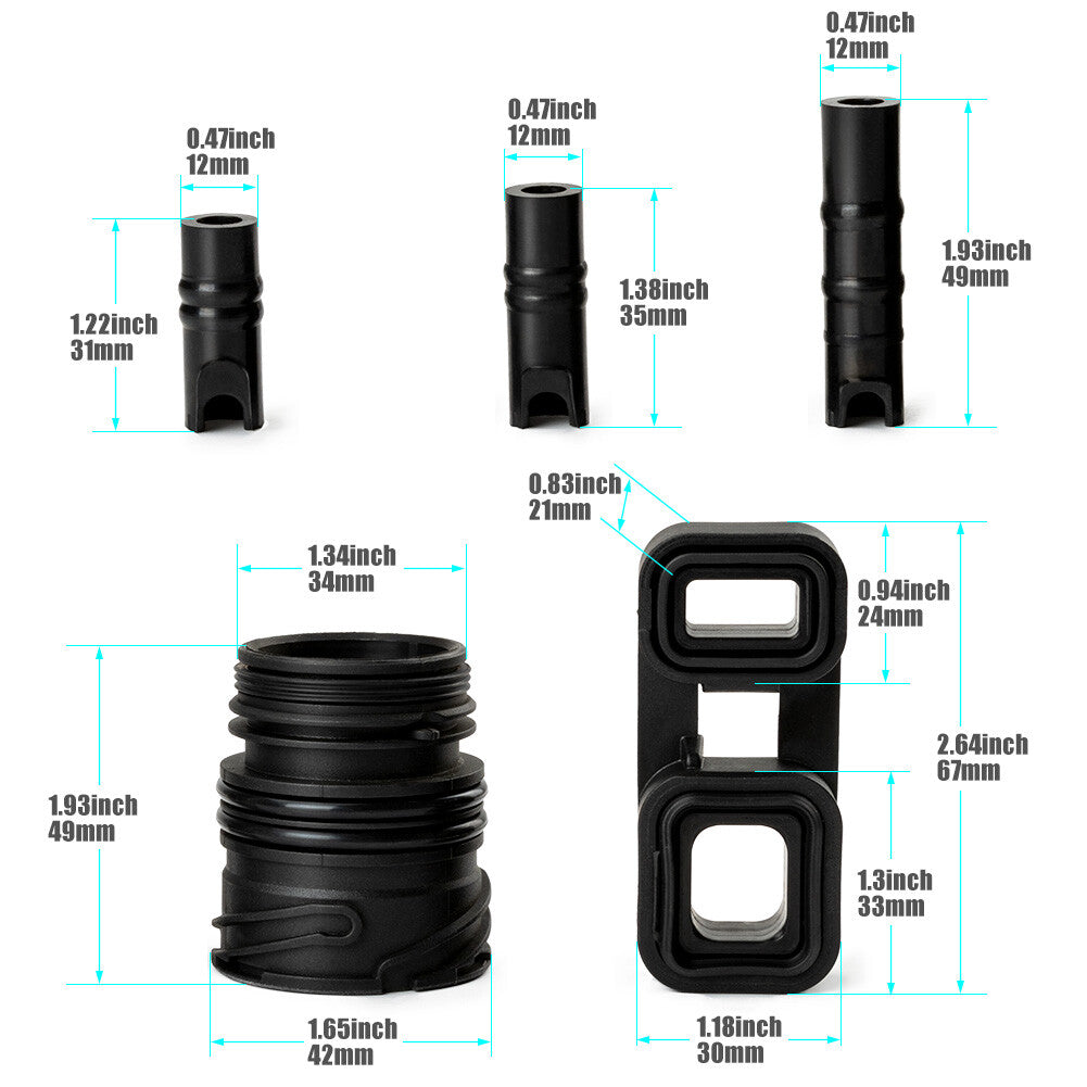 Package 6X 6HP19 6HP21 Valve Body to Outer Shell Inner Liner Sealing Kit Mechatronic New for BMW