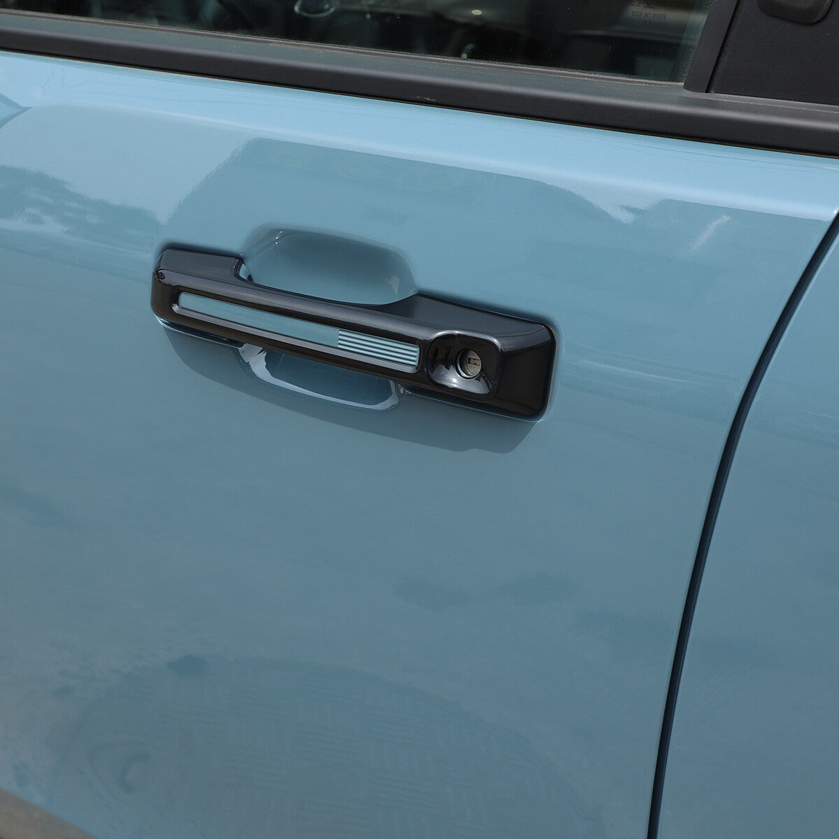 Orange ABS inner handle frame cover trim for Ford Maverick 2022-2023