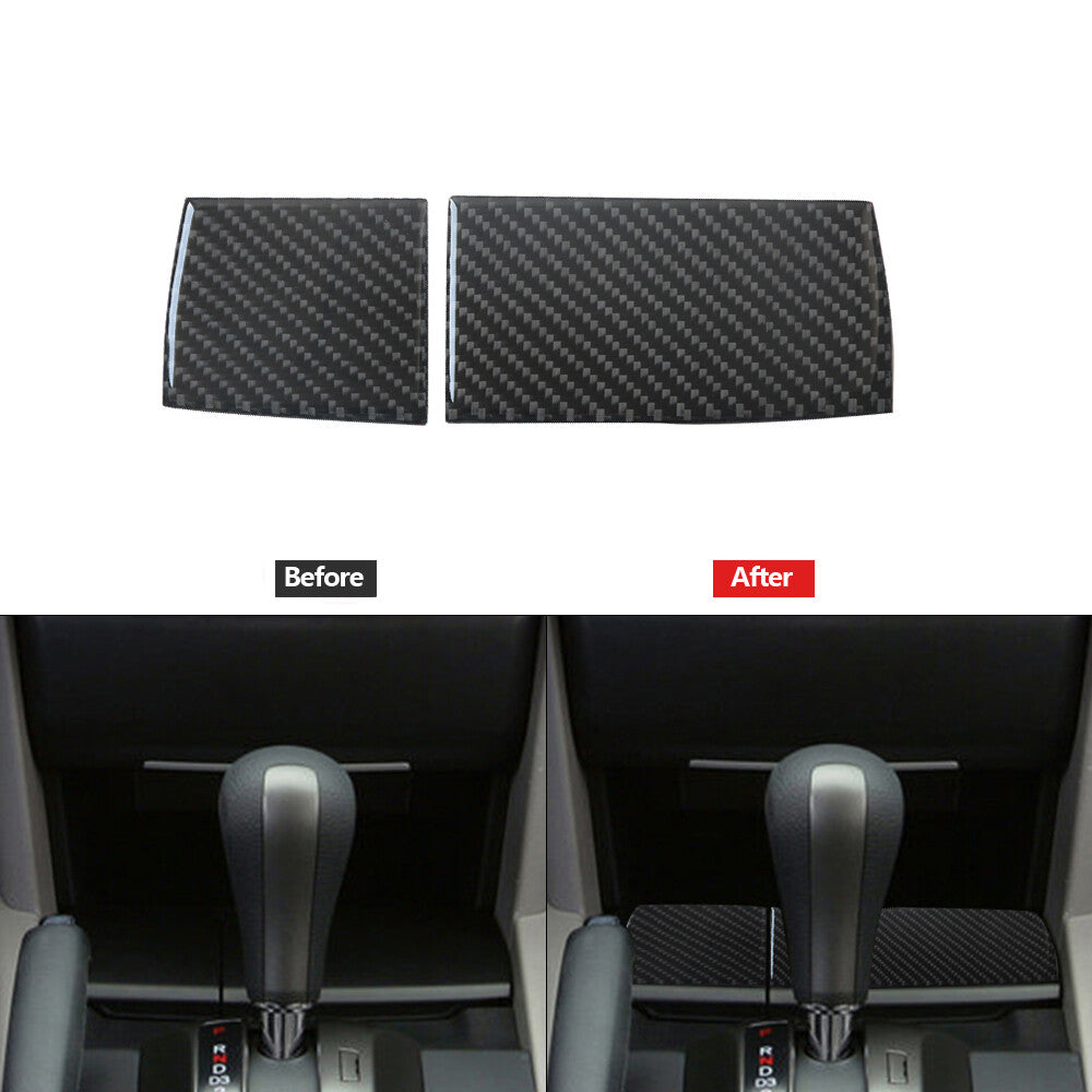2Pcs Carbon Fiber Ashtray Panel Trim Cover for Honda Accord Sedan 2008-2012