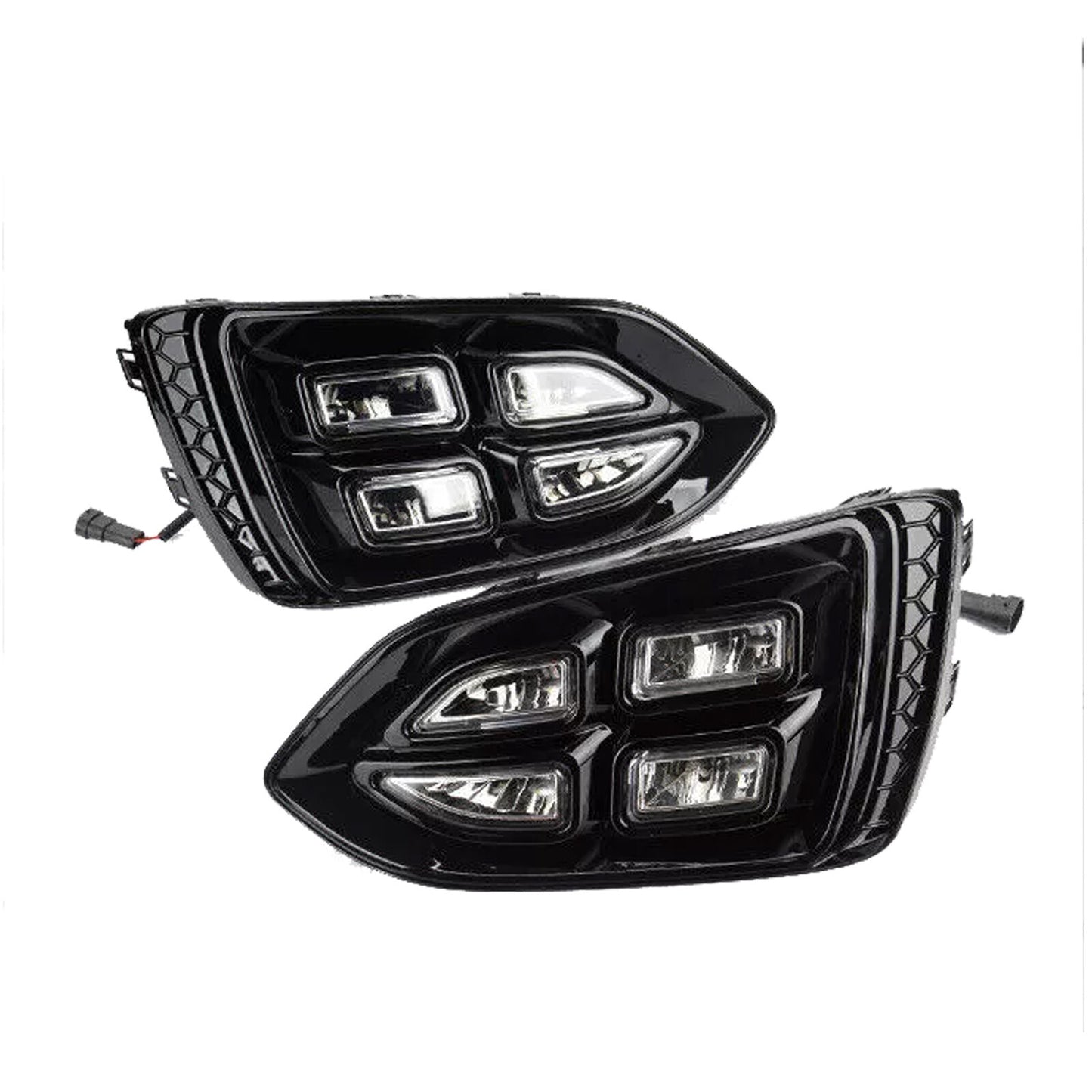 LED fog light retrofit for Hyundai Accent 2-piece front bumper (DRL) 2018-2022