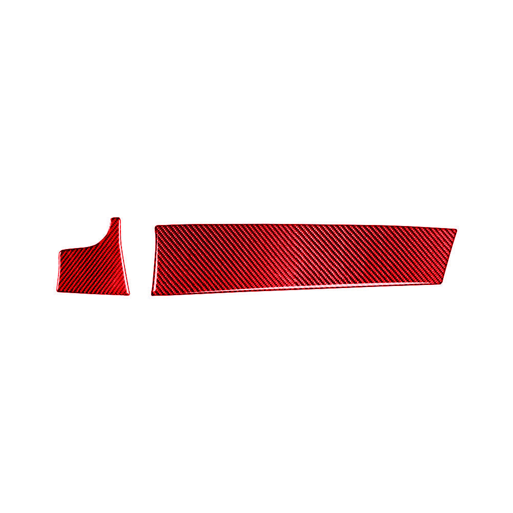 Red Carbon Fiber Center Control Console Cover Trim for Porsche for Panamera 2010-16