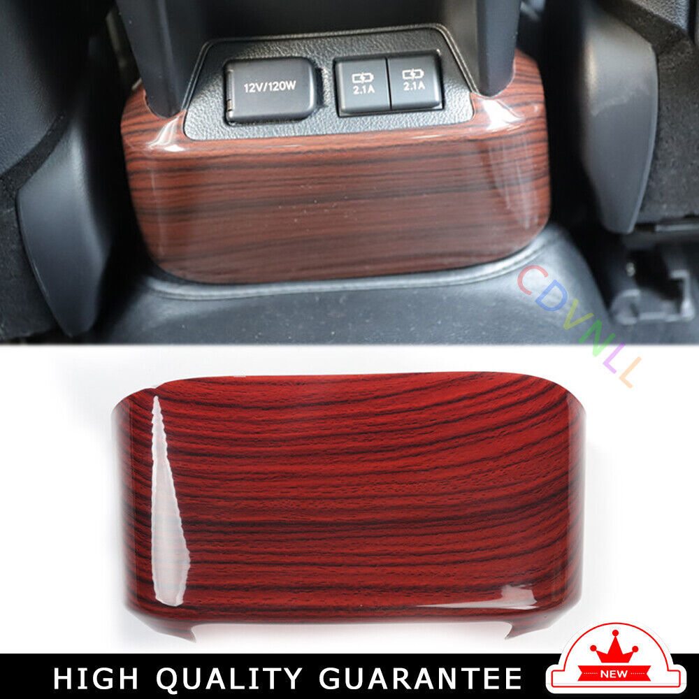 Rear Air Outlet Vent Frame Trim Interior 1PCS Fit for Lexus for ES 2015-17 Red Wood